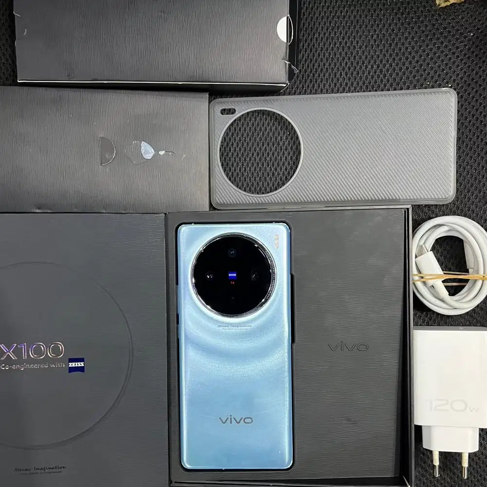 vivo x100 12/256gb garansi resmi fullset original mulus like new