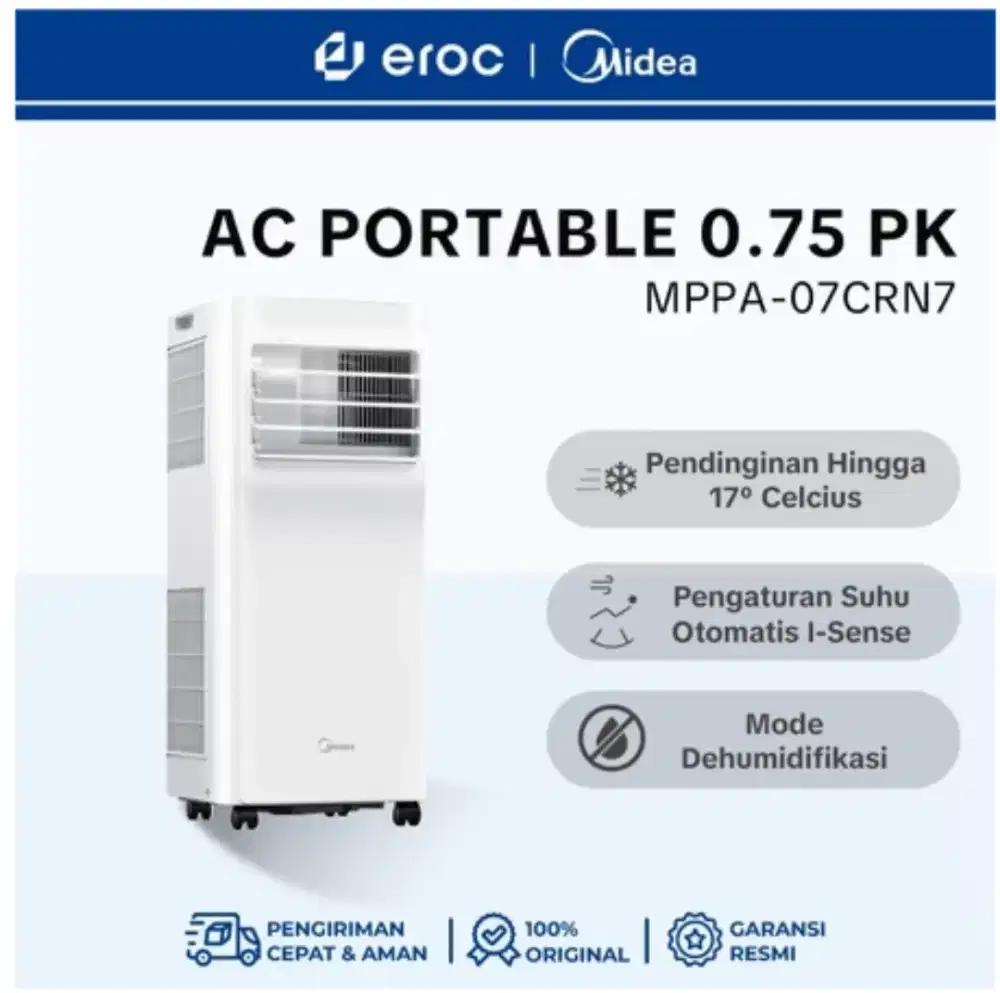 AC midea 3/4 pk