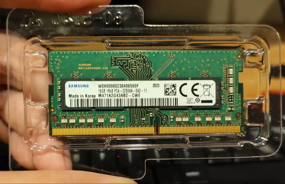 Samsung RAM 16GB 1RX8 3200 PC4-3200AA-SA2-11 - RAM Laptop