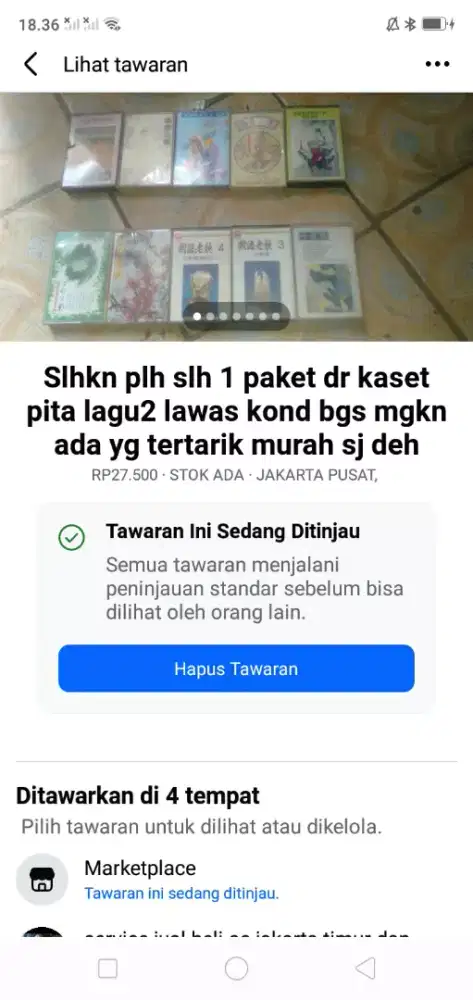 Slhkn plh slh 1 paket dr kaset pita lagu2 lawas kond bgs hrg murah sj