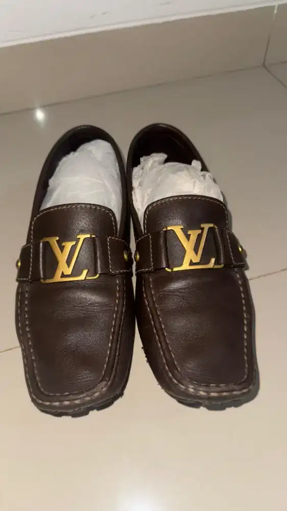 Sepatu Louis Vuitton Mens Monte Carlo size 8, Ada 2: black & brown