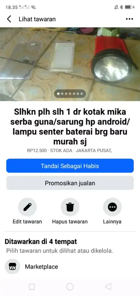 Slhkn plh slh 1 dr lampu senter lawas atau sblh nya brg baru hrg murah