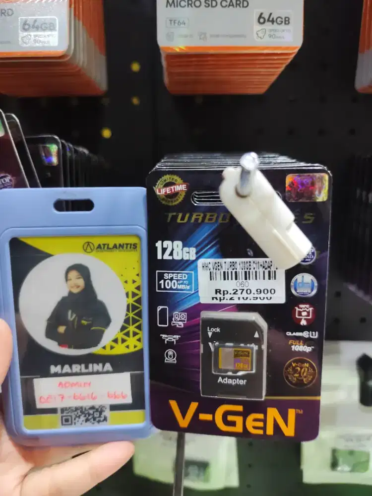 MMC VGEN TURBO 128GB C10+ ADAPTER | ATLANTIS DAHSYAT