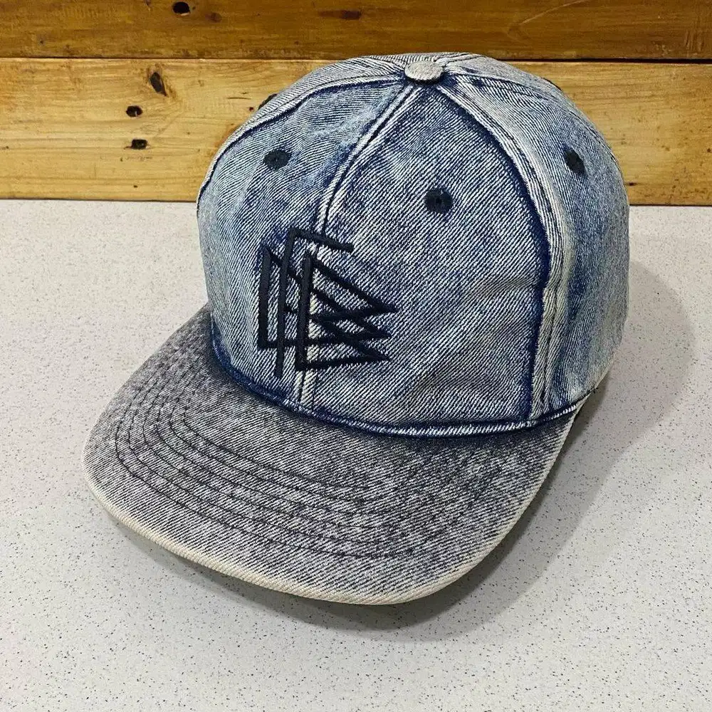 Topi Visor Snapback Vintage Retro Adidas Bahan Jeans Denim