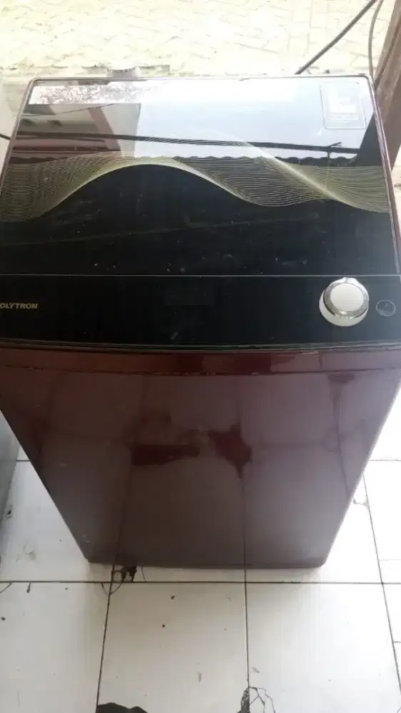 mesin cuci 1 tabung manual merek Polytron