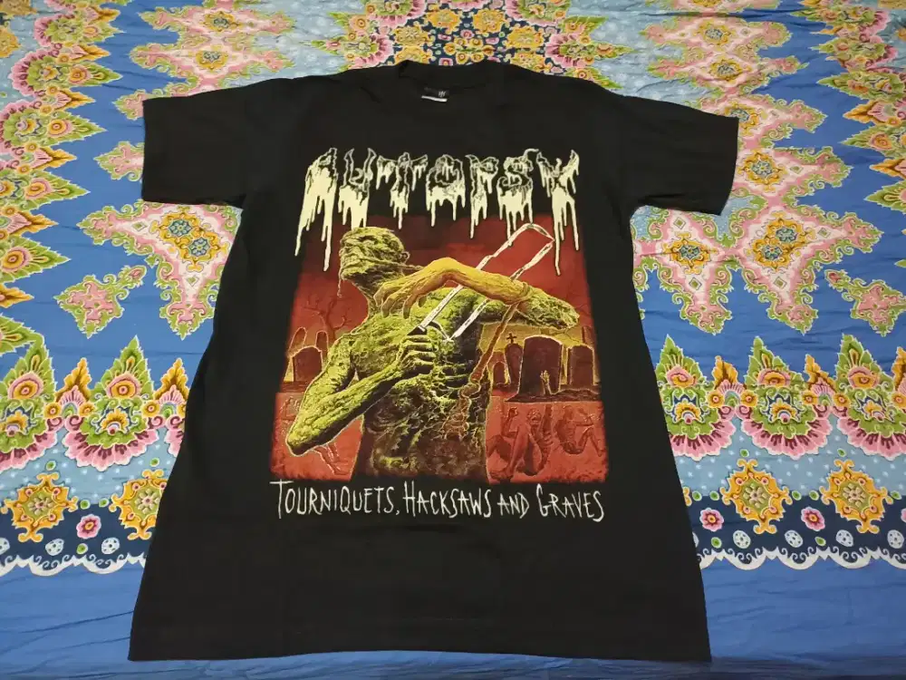 Baju Pakaian Atasan Kaos T Shirt Band Autopsy