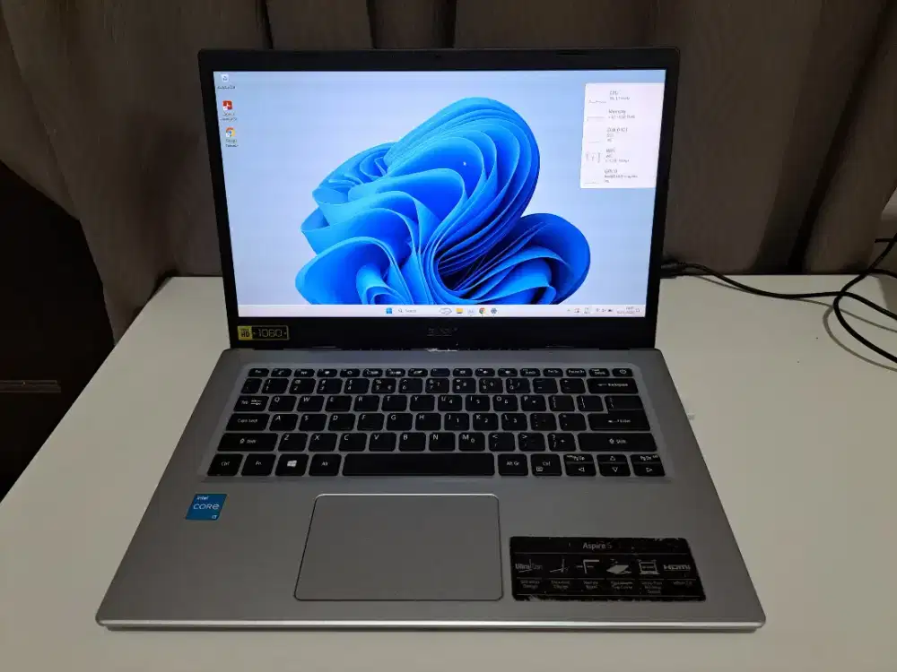 Laptop notebook acer aspire 5 i3 gen 11 ram 12 gb ssd 250 gb
