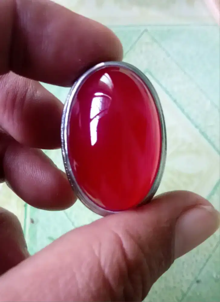 Batu cincin red baron jumbo natural