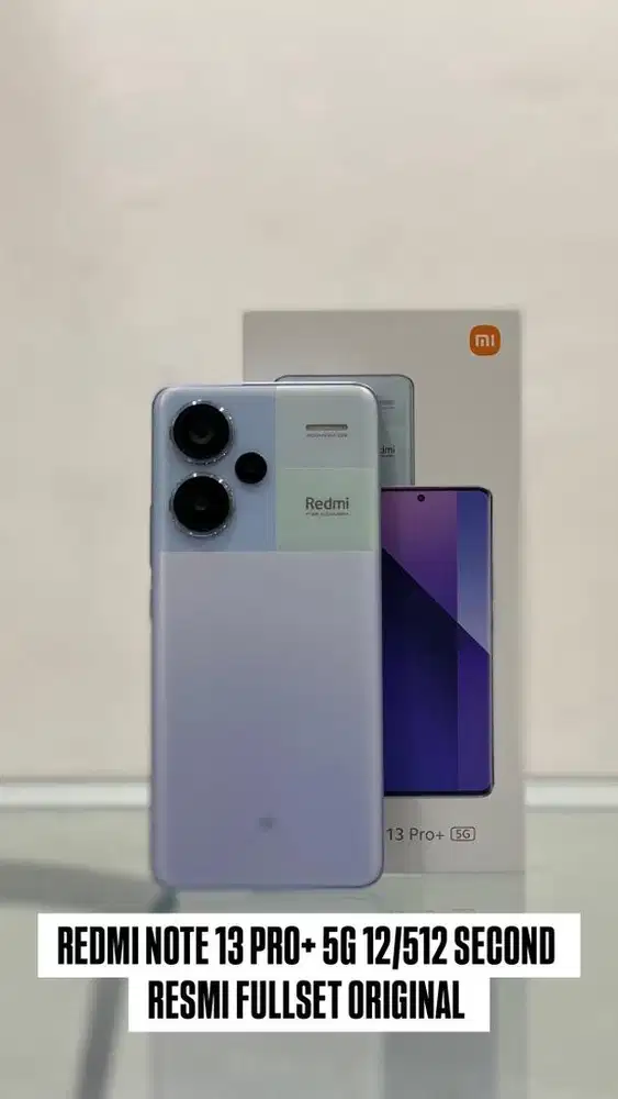 REDMI NOTE 13 PRO+ 5G 12/512GB SECOND RESMI FULLSET ORIGINAL