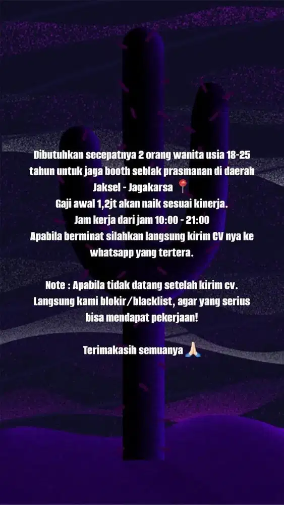 DIBUTUHKAN SECEPATNYA!