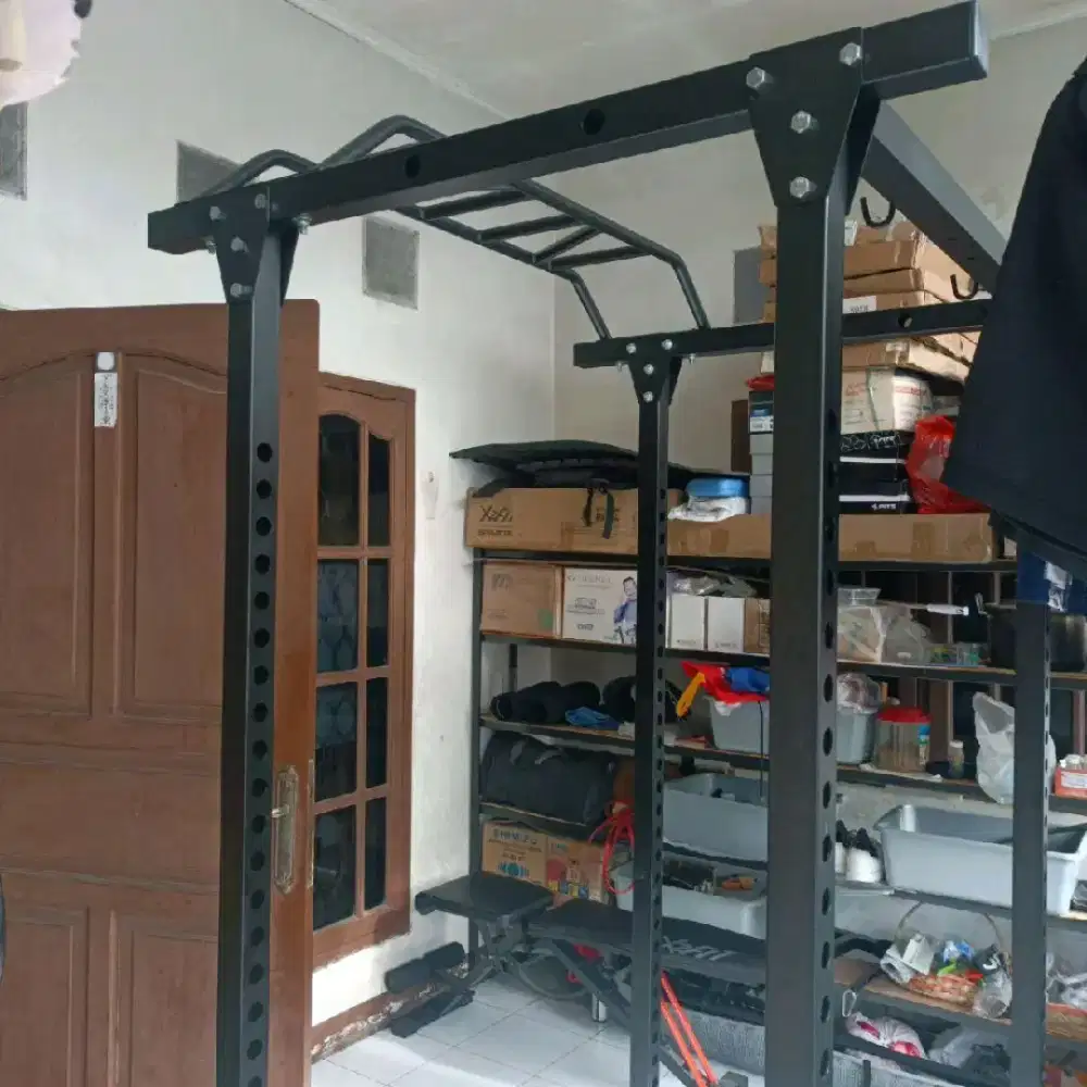 Power Rack BM-1802 Home Gym Powerlifting Kokoh & Compact & Safety bar