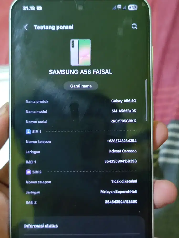 DIJUAL SAMSUNG A56 5G