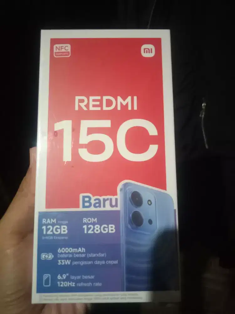 Redmi xiaomi 15c 6/128 biru hadiah