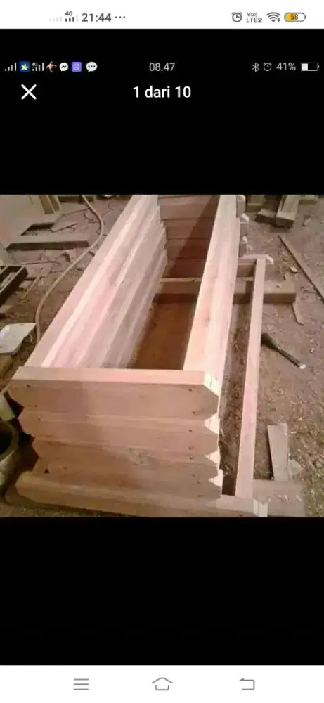 Kusen pintu Nya ready dari kayu bekas Meranti oven berkualitas