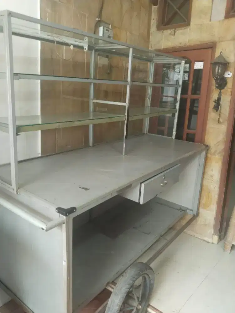 gerobak second bekas warteg