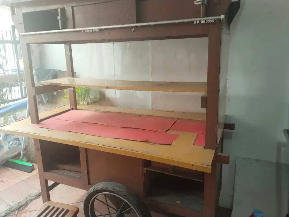 gerobak second, utk jual nasi bungkus atau yang lainnya