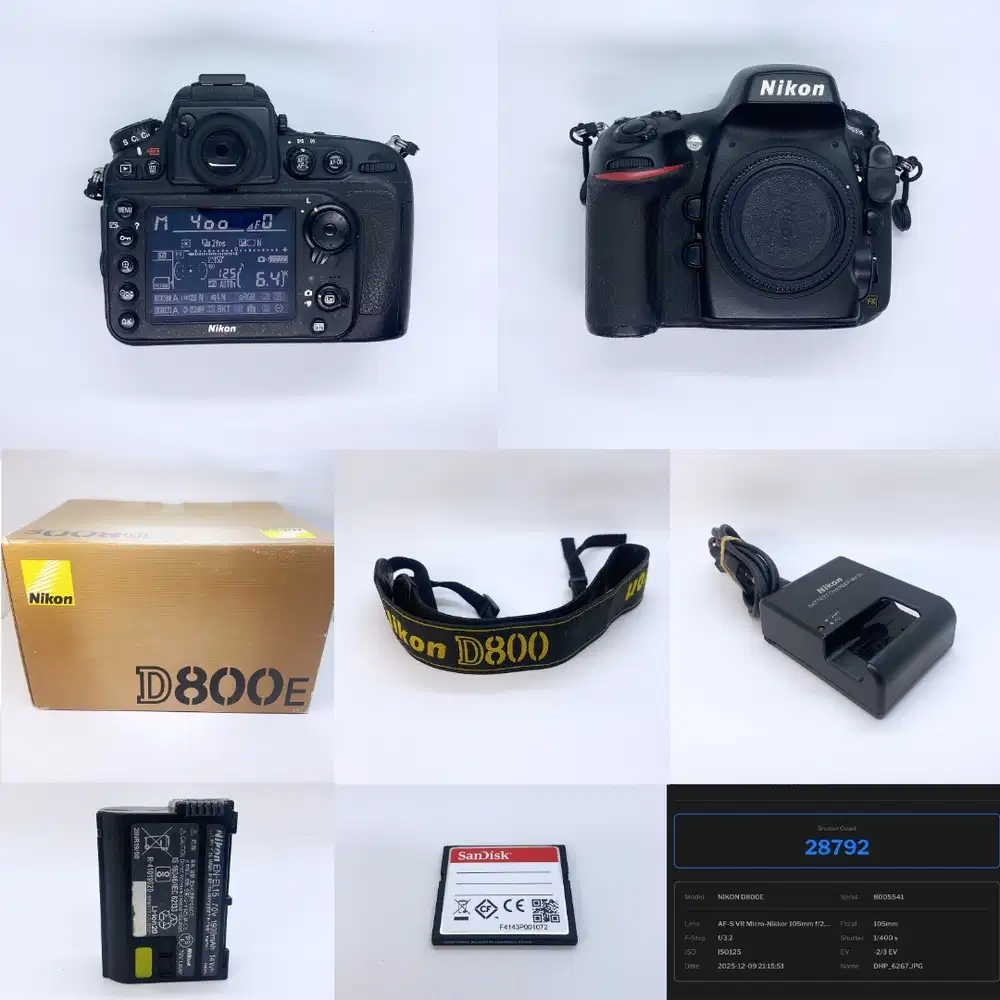 NIKON D800E - SECOND BEKAS - TERMURAH