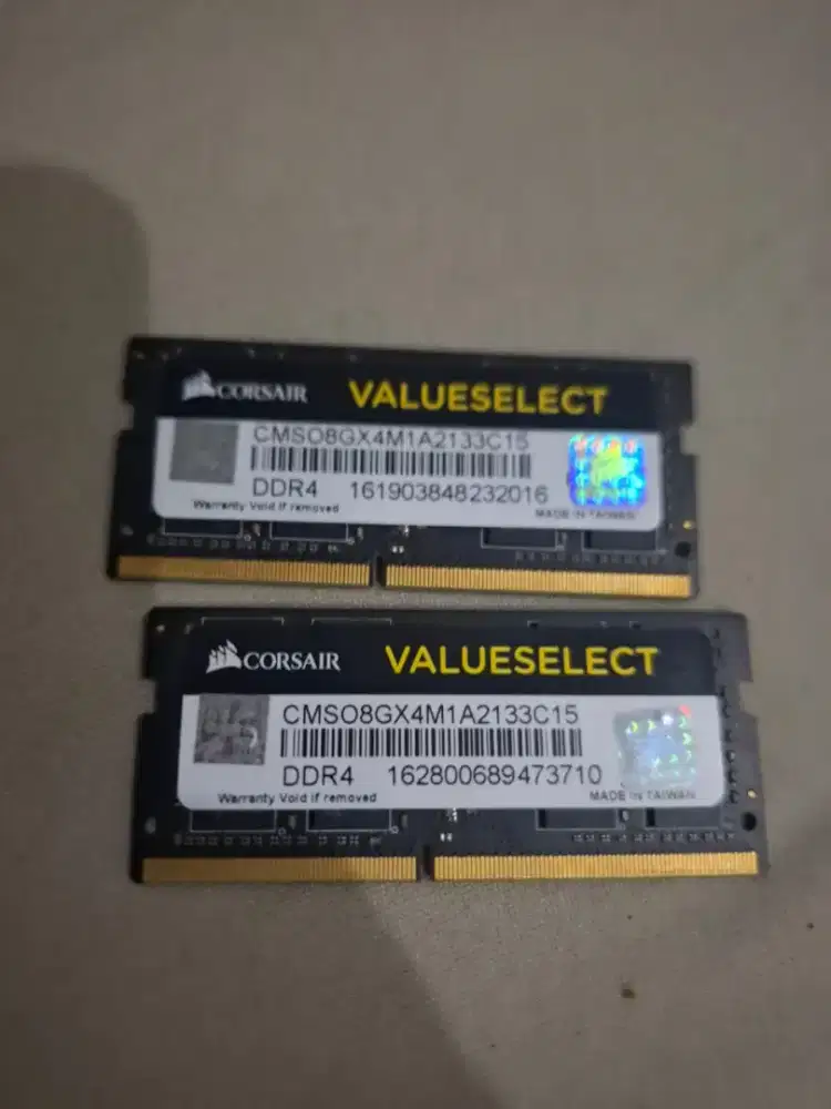 Ram laptop sodimm 8gb ddr4 merk corsair