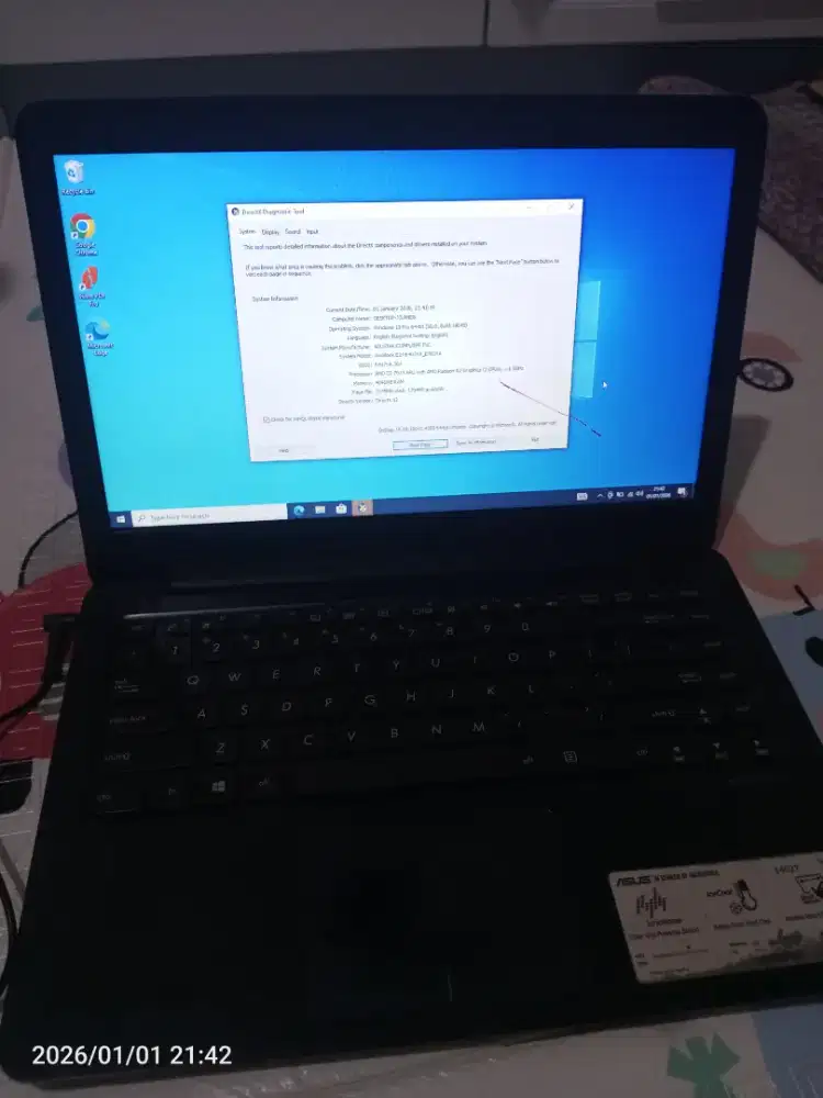 Laptop Asus jual cepat butuh