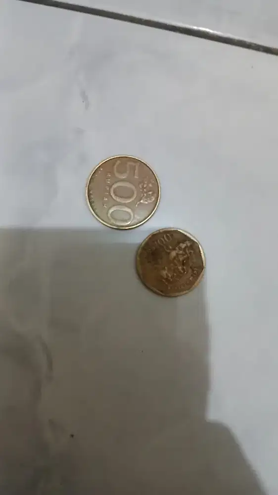 Koin 500 tahun 2002 dan Koin 100 tahun 1995 IDR