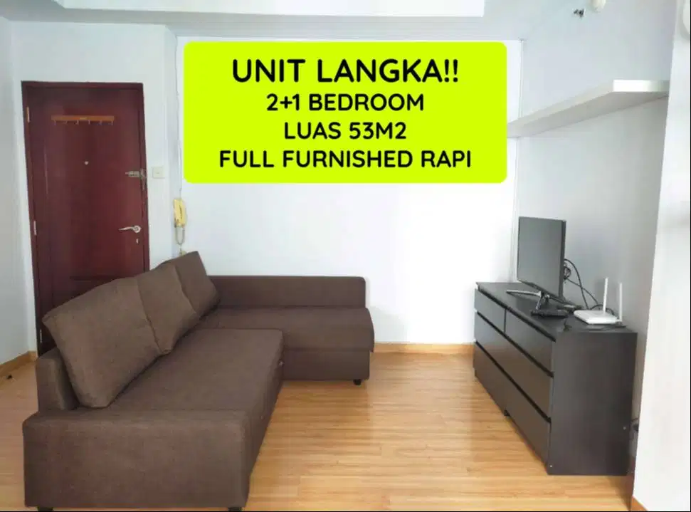 DIJUAL UNIT LANGKA! 2+1 BEDROOM - APT MEDITERANIA 2