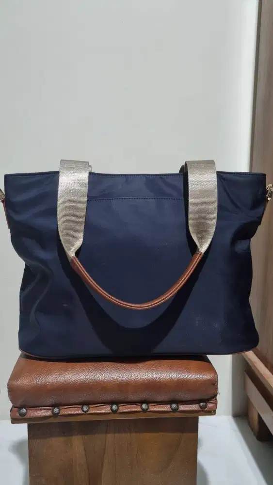 Povilo Klena Nylon Tote Navy Water Repellent