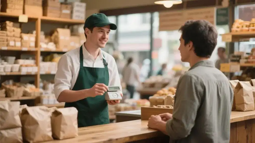 Karyawan Kios Pasar Modern BSD