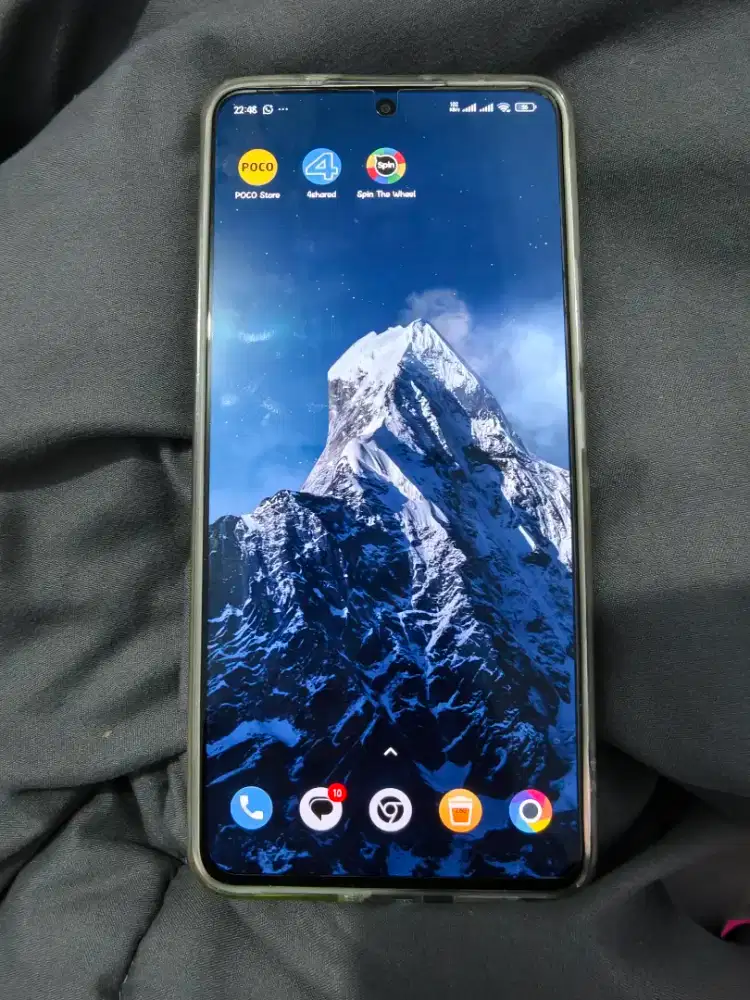 Poco f6 titanium gold 8gb /256 mulus like new fullset no minus