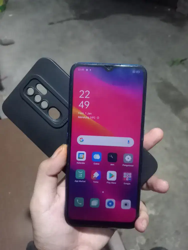 Oppo A9 2020, ram 8/128, nominus, kelengkapan hp+casan+softcase