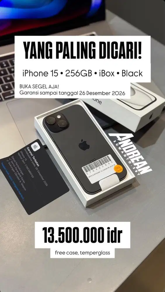 Brand New Open Box Iphone 15 256GB iBox