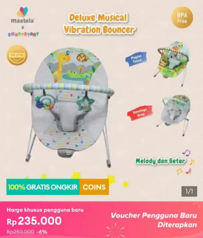 Bouncer baby smartstart