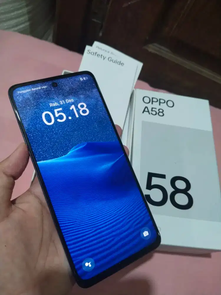 Jual HP OPO A58 6/128 mulus full set