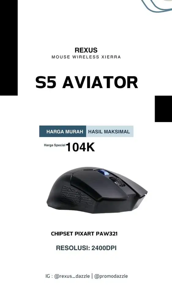 Rexus mouse wireless S5 Aviator