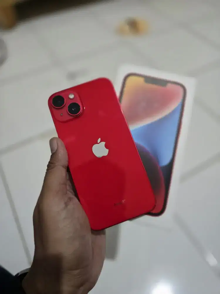 iPhone 14 256gb red edition fullset Beacukai permanent