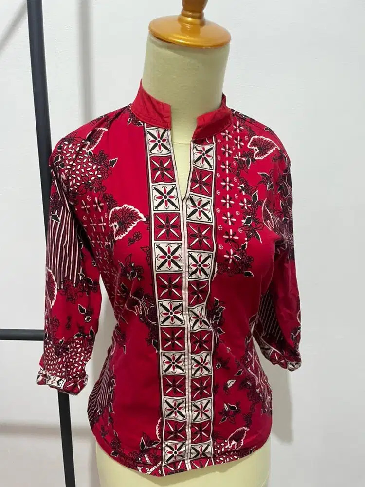 Kemeja Batik merah/cheongsam