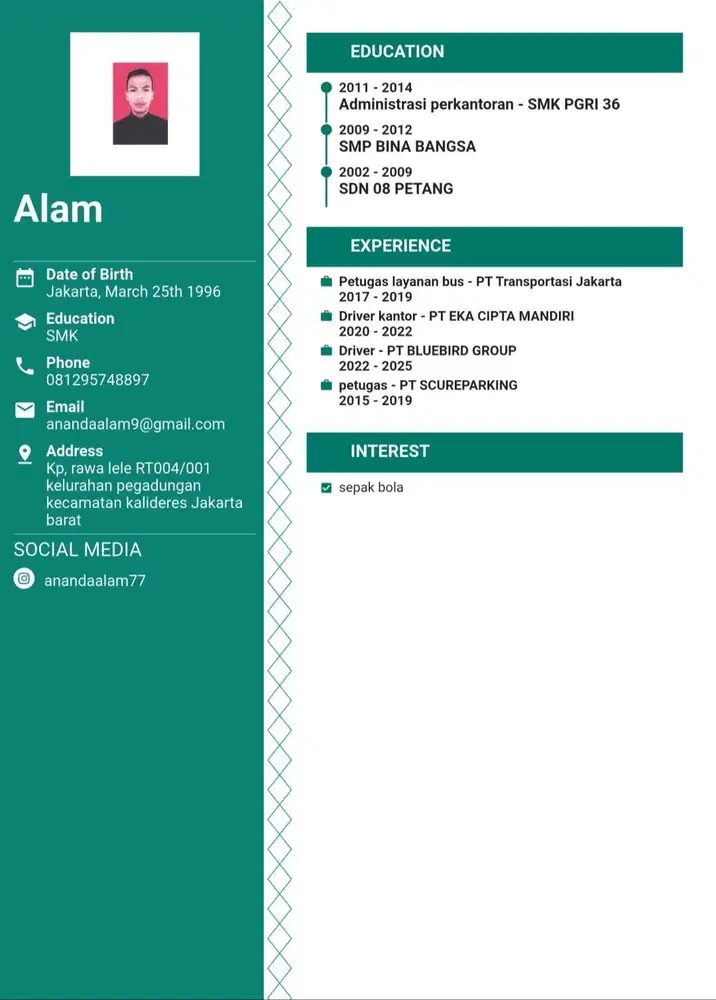 Cari lowongan kerja sebagai driver