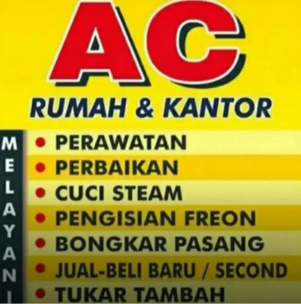 Jasa pasang AC perbaikan kulkas mesin cuci pompa air