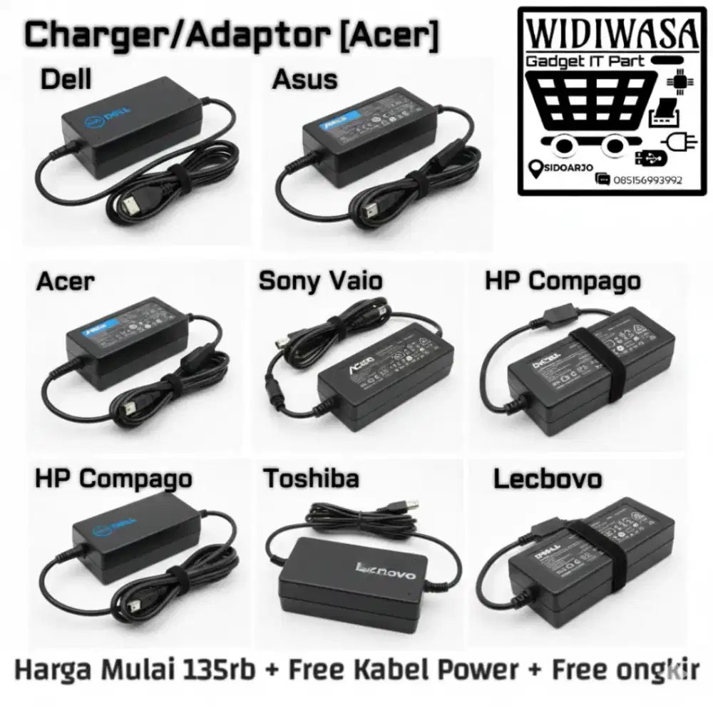 Jual Adaptor Laptop