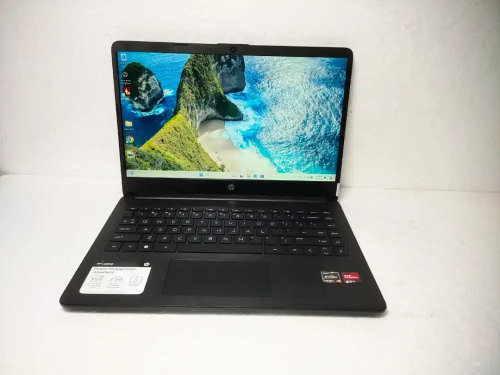 B14 Laptop HP 14-FQ1003CL Ram 8gb SSD 256gb AMD Ryzen 3-5300U mulusss