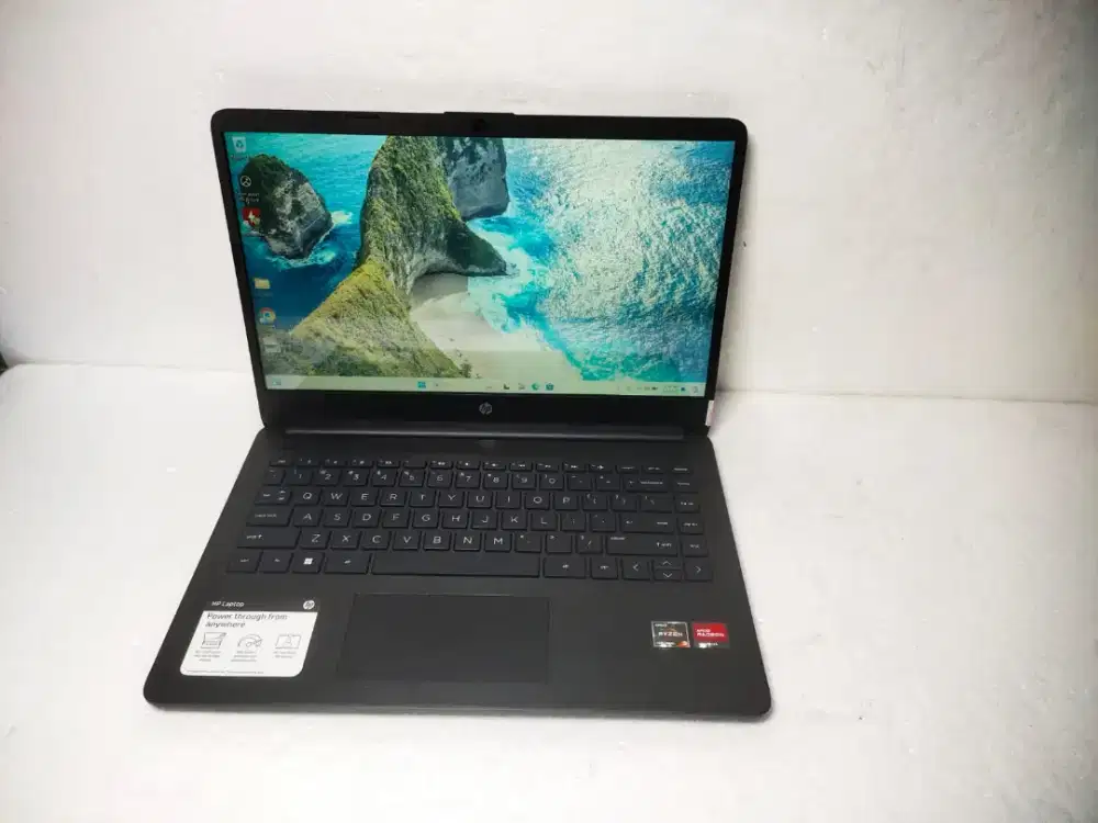 B14 Laptop HP 14-FQ1003CL Ram 8gb SSD 256gb AMD Ryzen 3-5300U mulusss