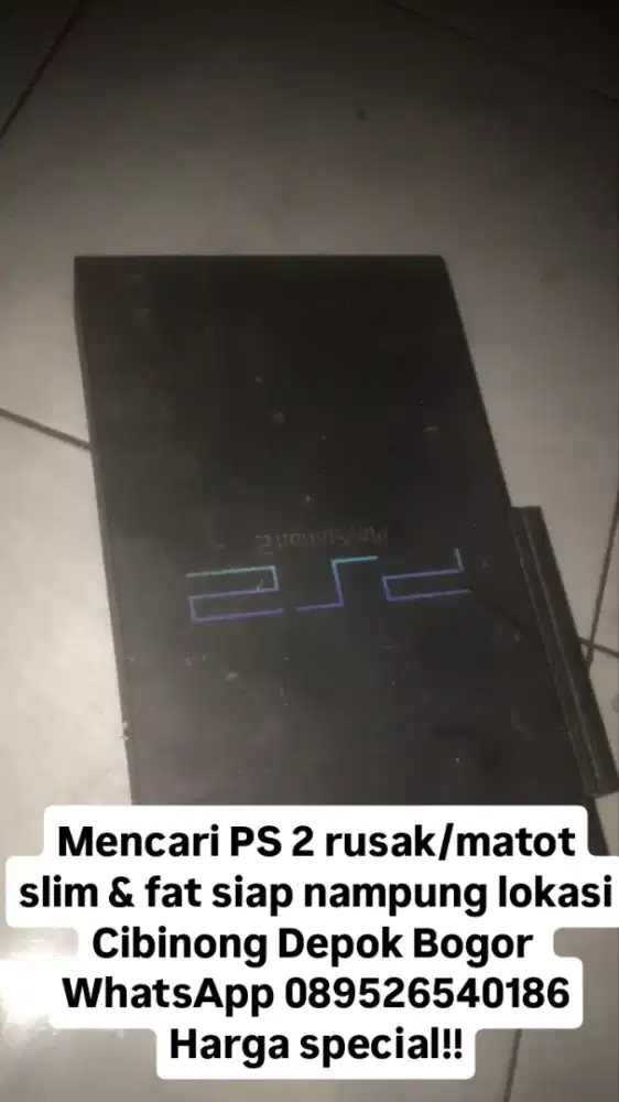 DICARI PS2 RUSAK/MATOT SEBANYAK' NYA!! HARGA SPECIAL!!