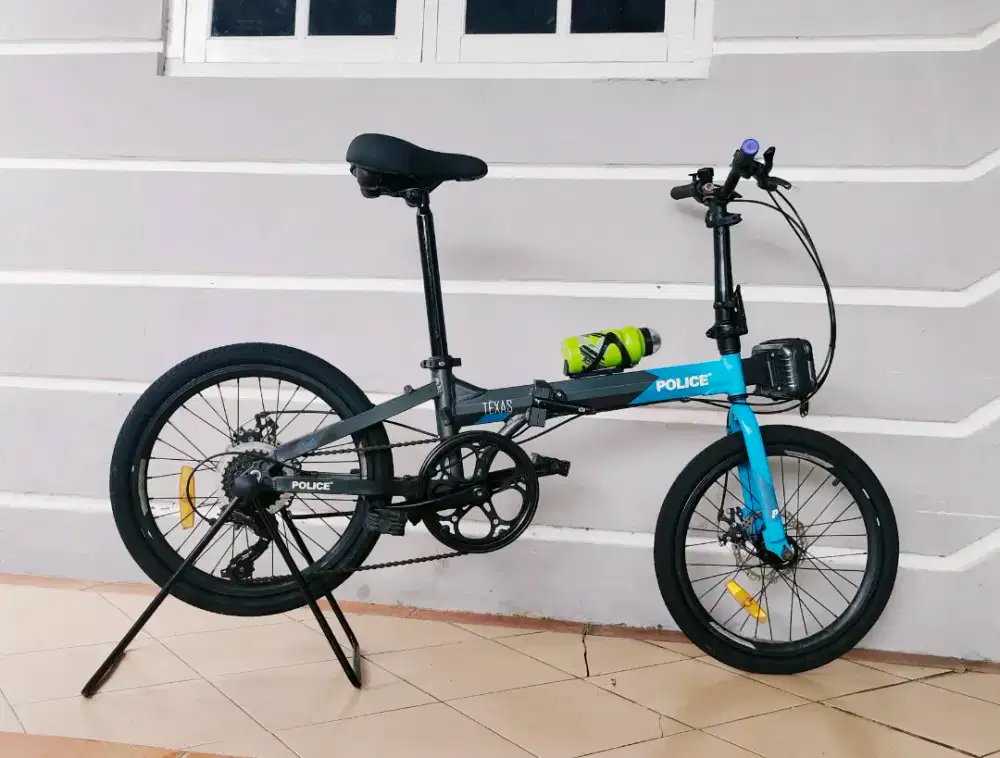 Sepeda lipat merek police texas uk'20 alloy hrg 1,3jt net