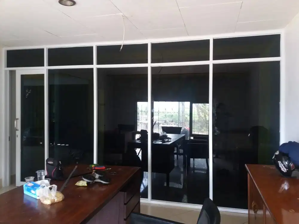Pasang Partisi Kantor Pakai Kusen Aluminium - Alumunium - GRC - Gypsum