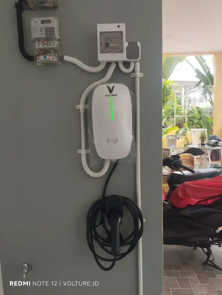 Paket lengkap Wall charger EV Instalasi / penambahan kWh PLN 7700