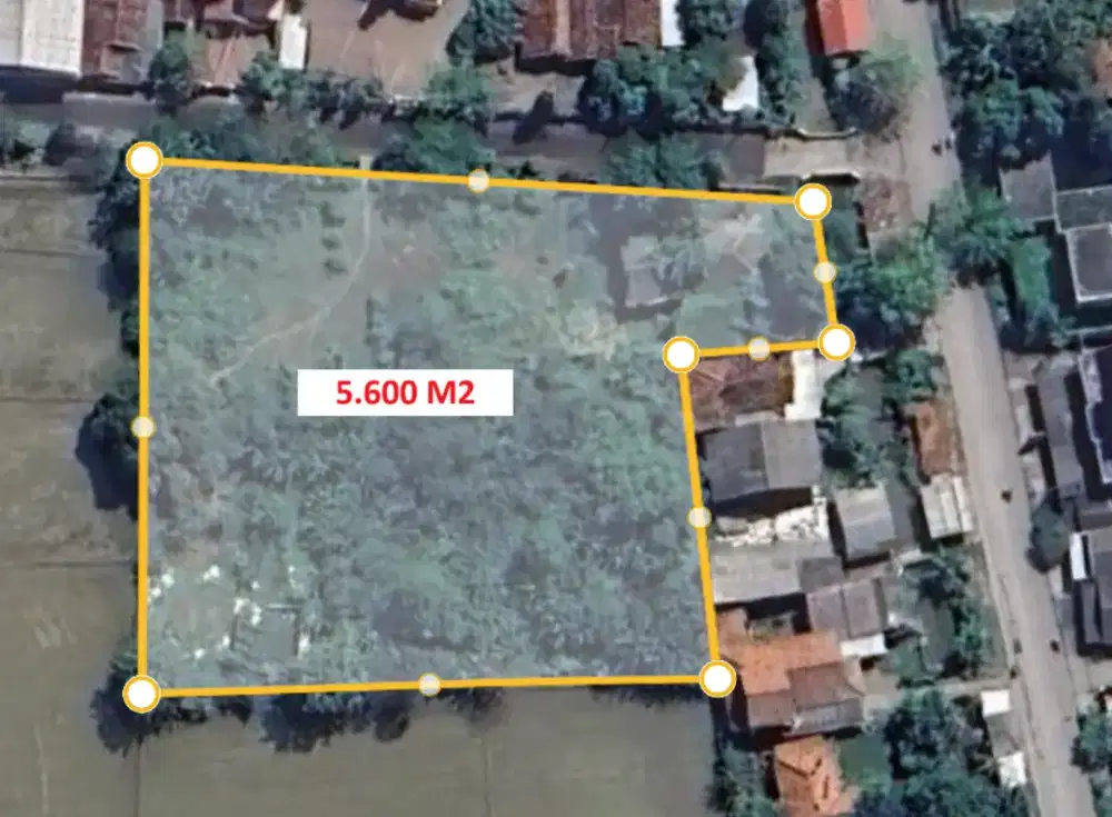 Jual Tanah 5600 Dekat Jl Raya Cilamaya cck untk Gudang/Pombensin/Usaha