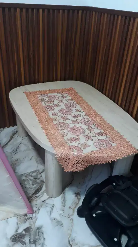 Jual set meja tamu nordia krem