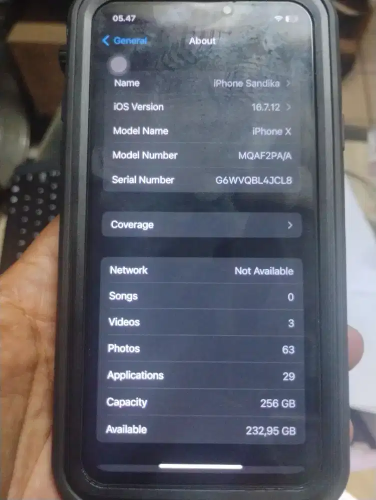 IPHONE X 256GB EX IBOX