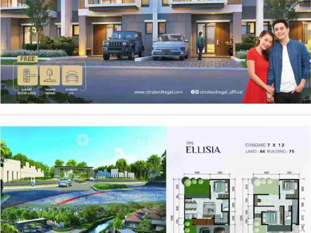 rumah citraland tegal type elisia