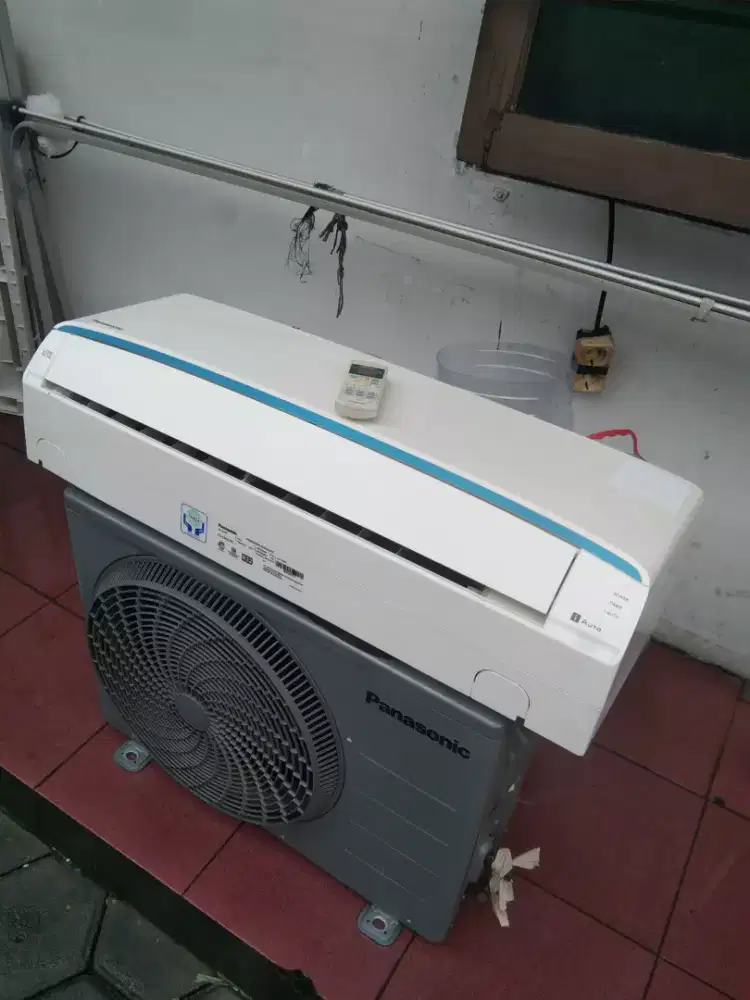D jual ac panasonic r32 1/2 pk sama pasang terima dingin