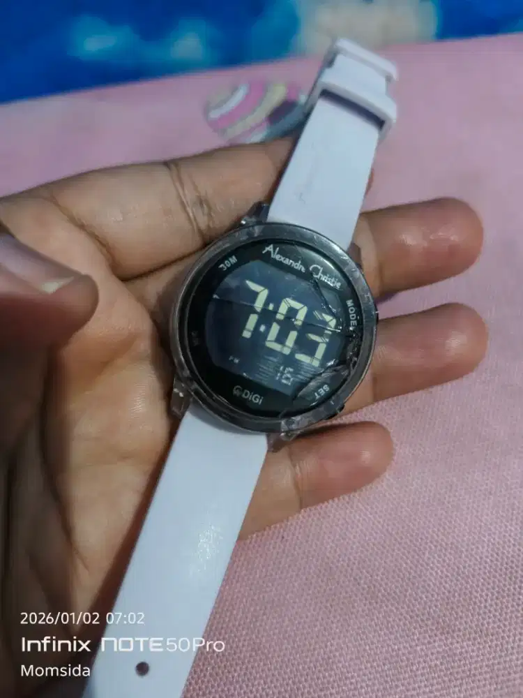 Jam tangan Alexander christie tali raber